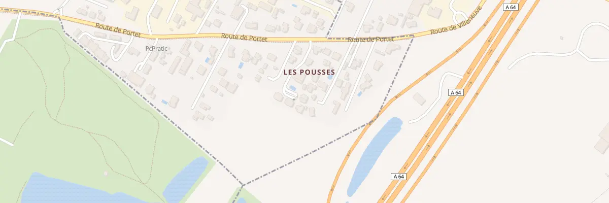 Plan du 128 Rte de Portet à Villeneuve-Tolosane