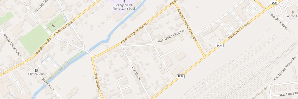 Plan du 10 Rue de Sainte Gemme à Dreux