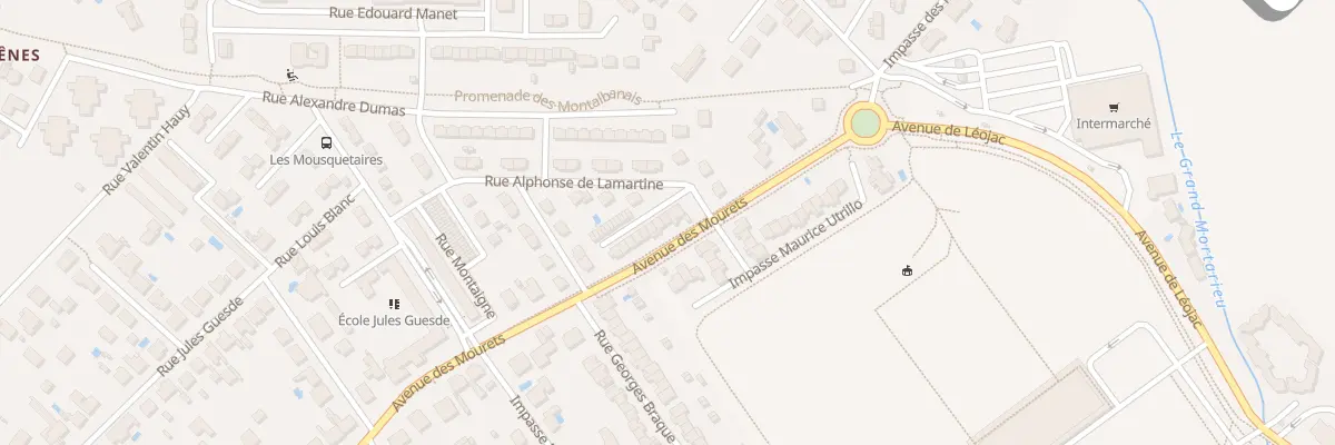 Plan du 3 Imp Mirabeau à Montauban