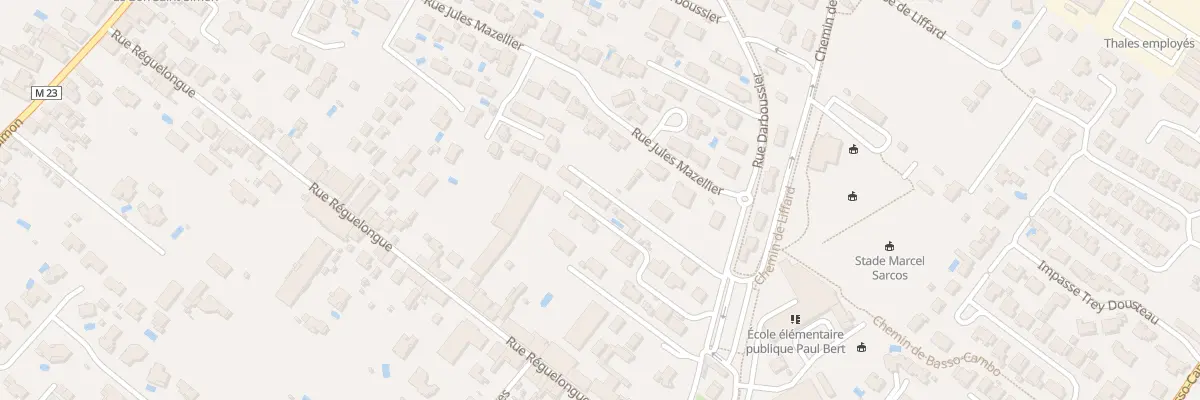 Plan du 25 Rue Darboussier à Toulouse