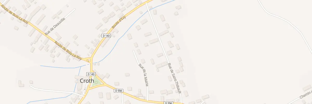 Plan du 6 Rue de St Thibault à Croth