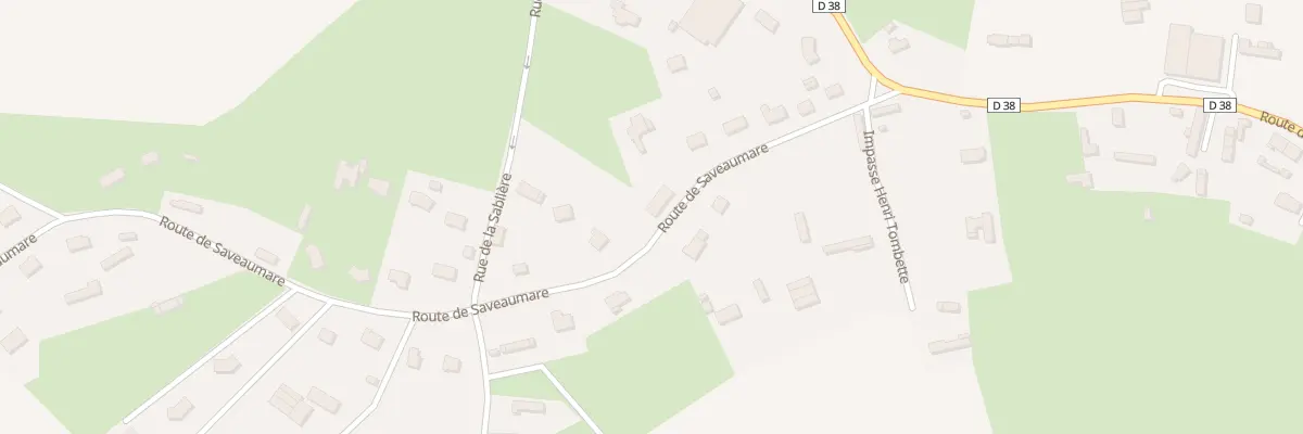 Plan du 167 Rte de Saveaumare à Mathonville