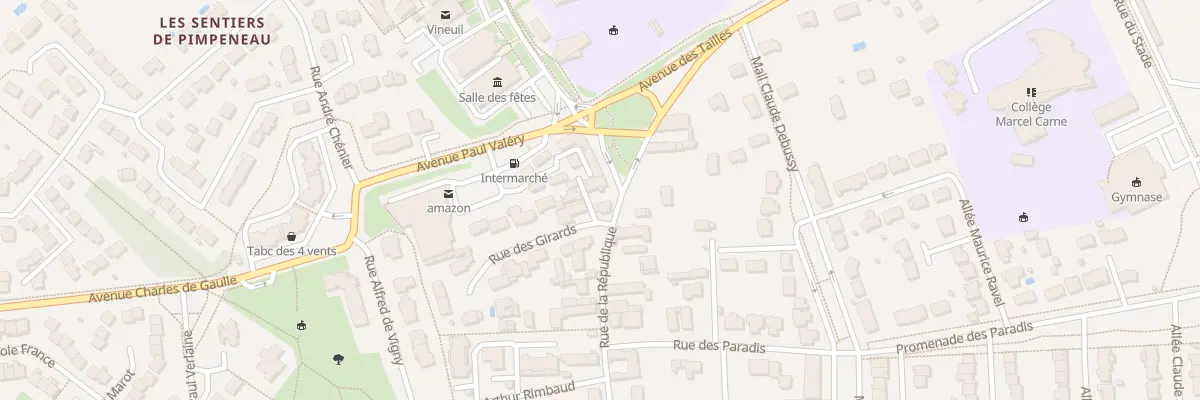 Plan du 1 Rue des Écoles à Vineuil