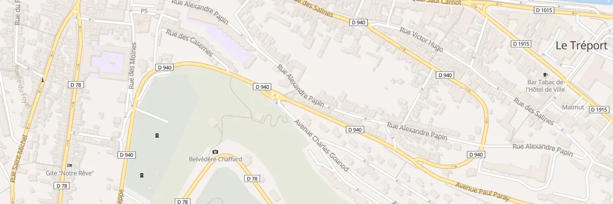 Plan du 75 Rue Alexandre Papin au Tréport
