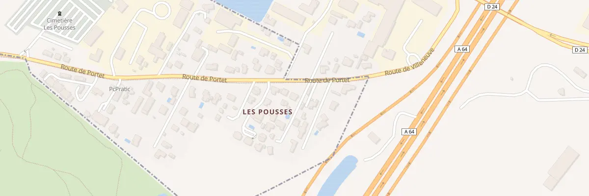 Plan du 134 Rte de Portet à Villeneuve-Tolosane