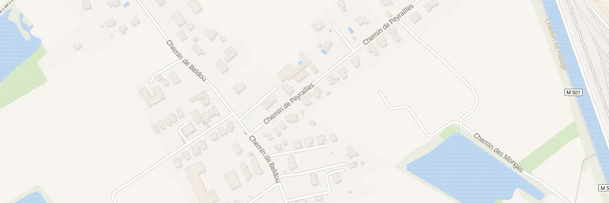 Plan du 4 Che de Peyrailles à Lespinasse