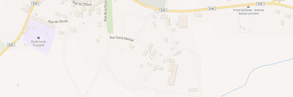 Plan du 18 Rue Saint Martial à Arnac-la-Poste