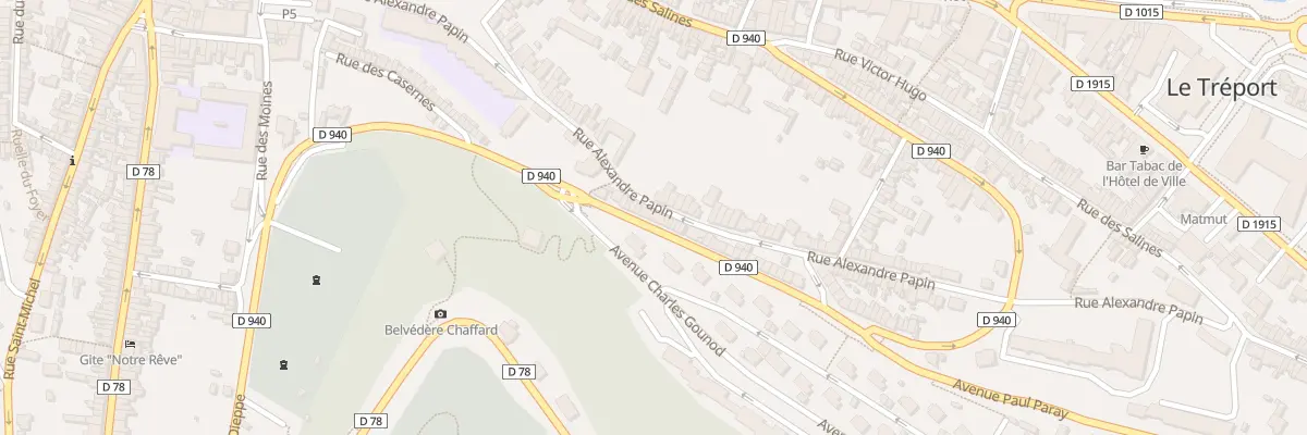 Plan du 200 Rue du Docteur Pépin au Tréport