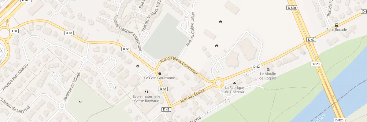 Plan du 12 Rue du Vieux Colombier à Roques