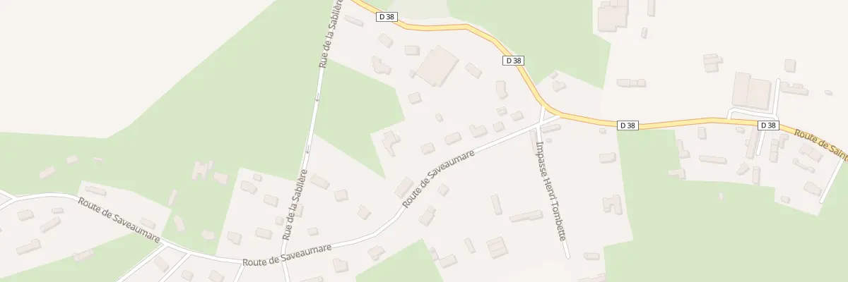 Plan du 114 Rte de Saveaumare à Mathonville