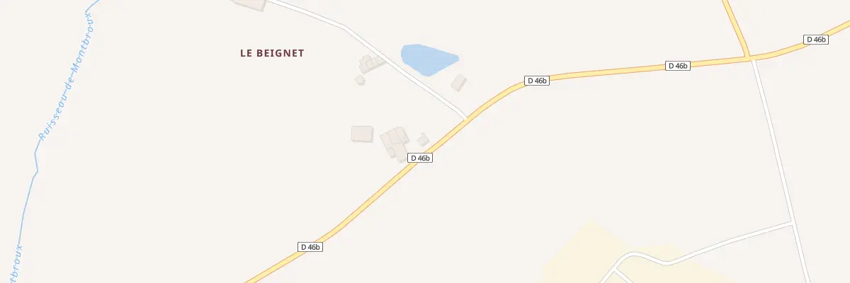 Plan du 1 Le Beignet à Roussines