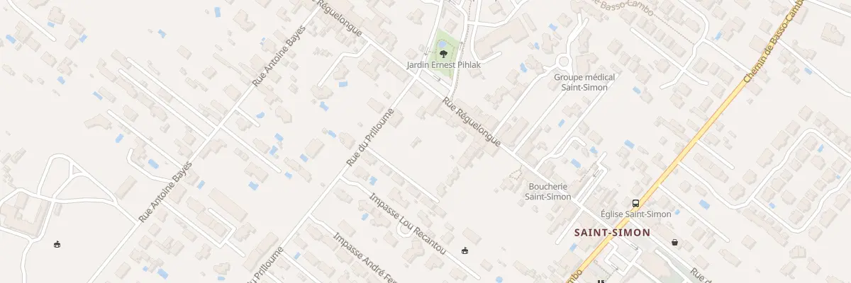 Plan du 33 Rue Reguelongue à Toulouse
