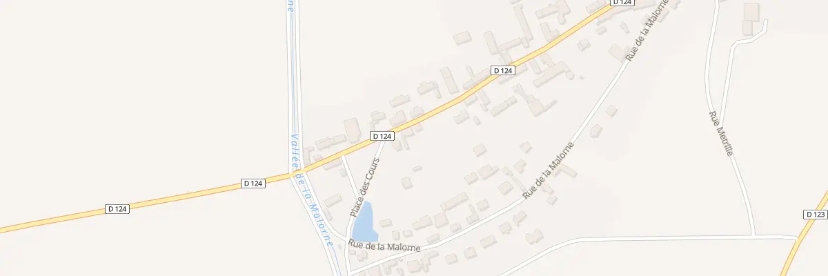 Plan du 23 Rue de la Fontaine à Ermenonville-la-Grande