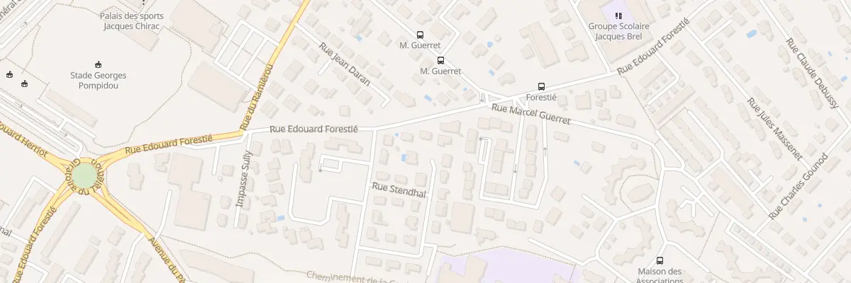 Plan du 730 Rue Édouard Forestié à Montauban