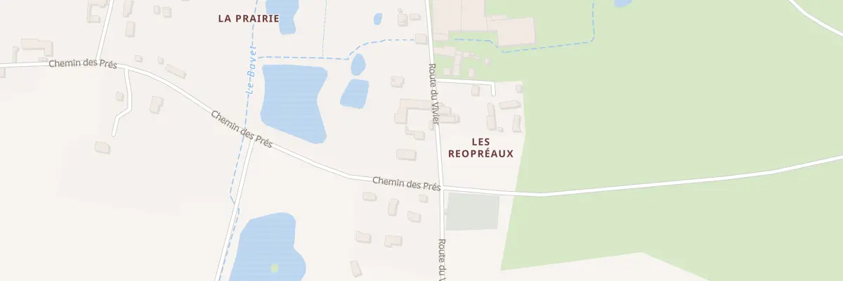 Plan du 18 Rte du Vivier à Oisly