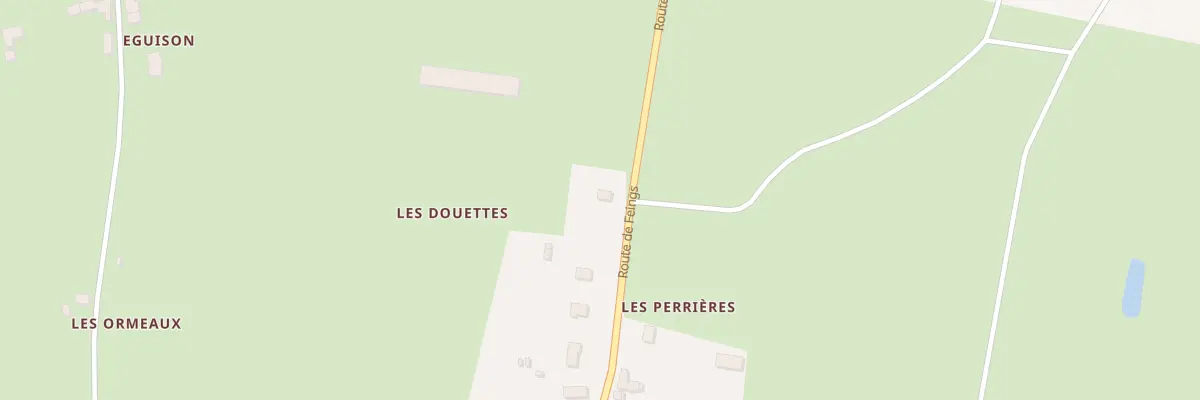 Plan du 43 Rte de Feings à Oisly