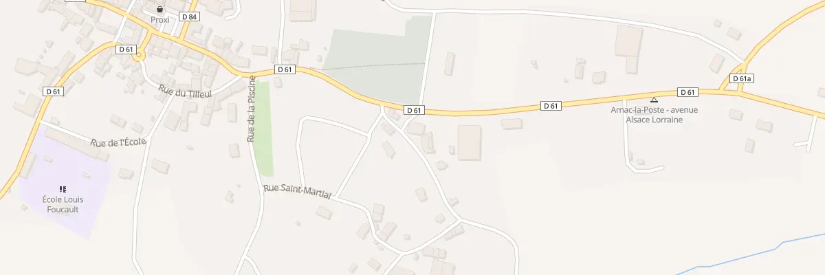 Plan du 7 Rue Saint Martial à Arnac-la-Poste