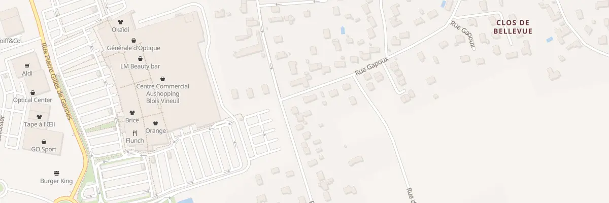 Plan du 61 Rue Gapoux à Vineuil