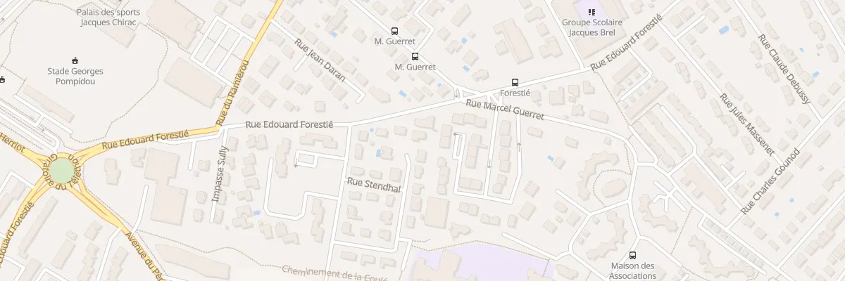 Plan du 18 Rue Stendhal à Montauban