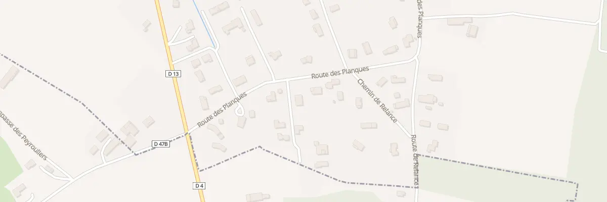 Plan du 3687 Rte de Planques à Orgueil