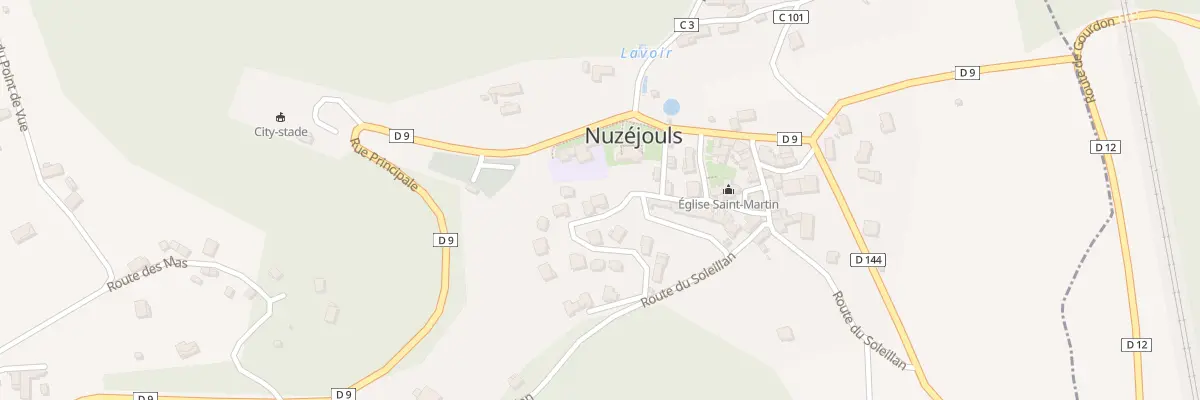Plan du 5864F Les Crouzettes à Nuzéjouls
