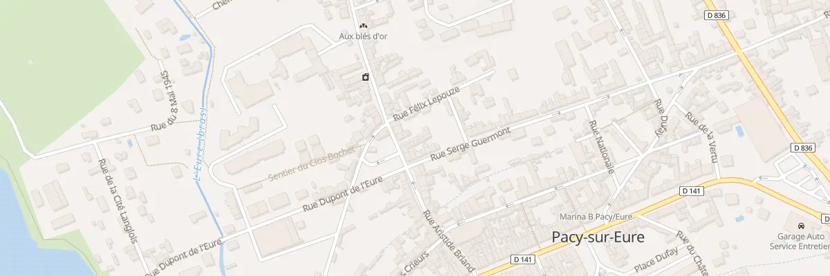 Plan du 28 Rue Aristide Briand à Pacy-sur-Eure