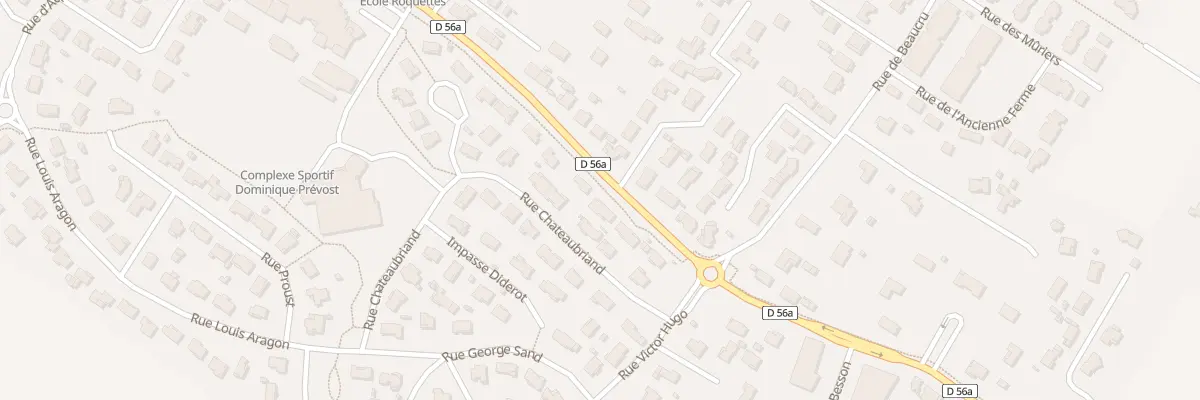 Plan du 13 Rue Châteaubriand à Roquettes