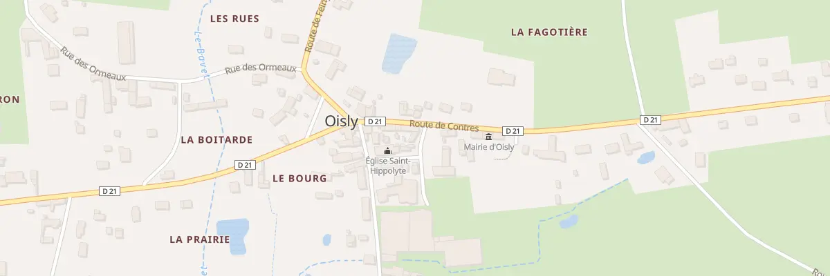 Plan du 2 Pl de l’Eglise à Oisly