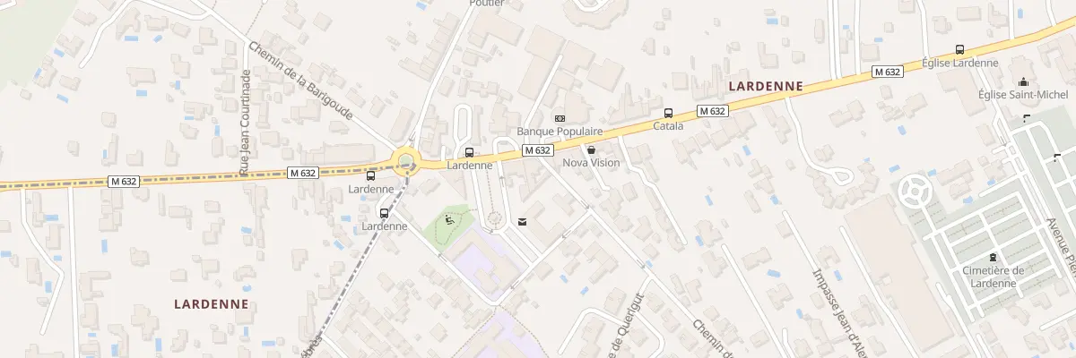 Plan du 259 Av de Lardenne à Toulouse