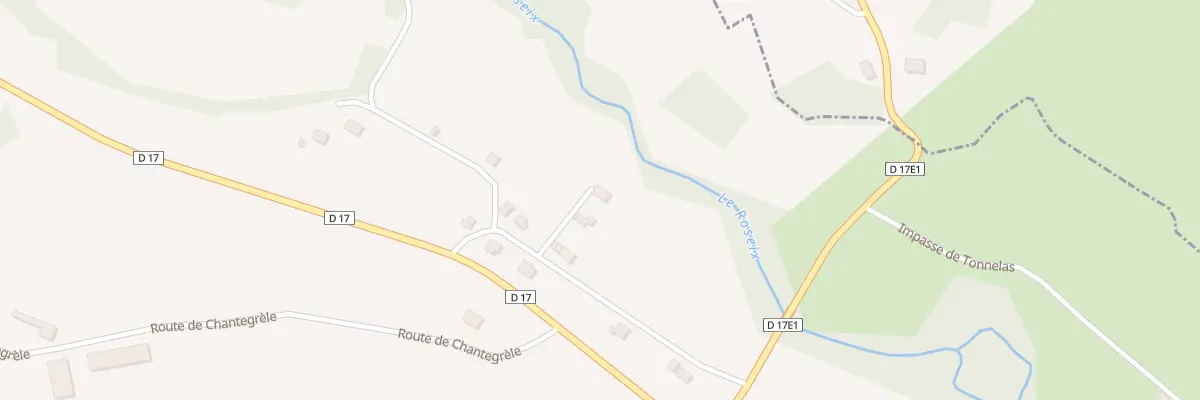 Plan du 16 Rte Barriere de Chantegrele à Vars-sur-Roseix