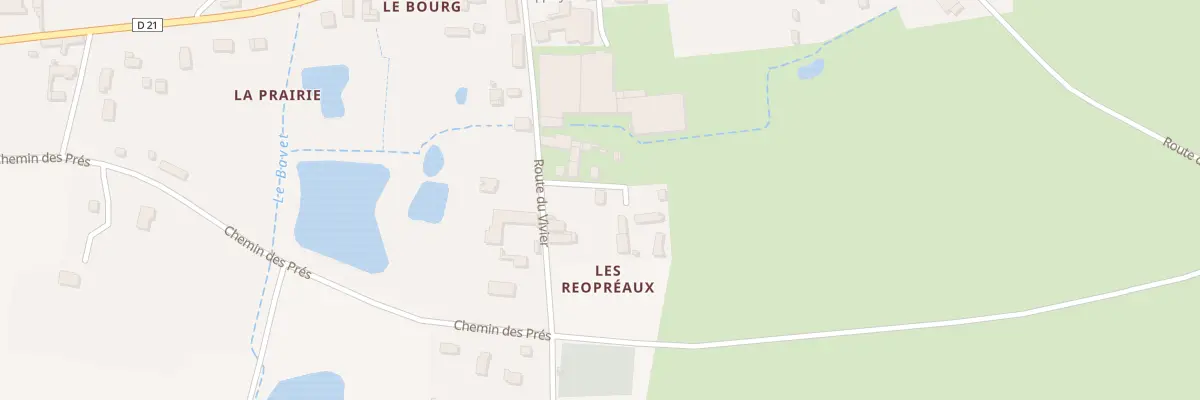 Plan du 2 Chem des Réopreaux à Oisly