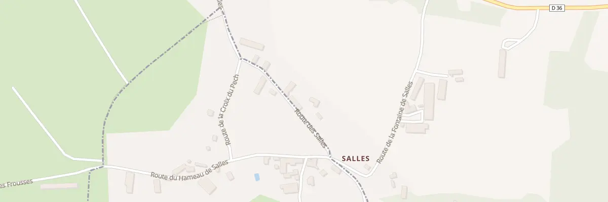 Plan du 254 Rte de Salles à Fajoles