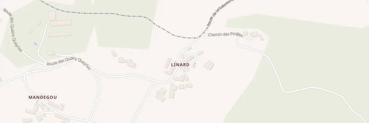Plan du 230A Linard à Borrèze
