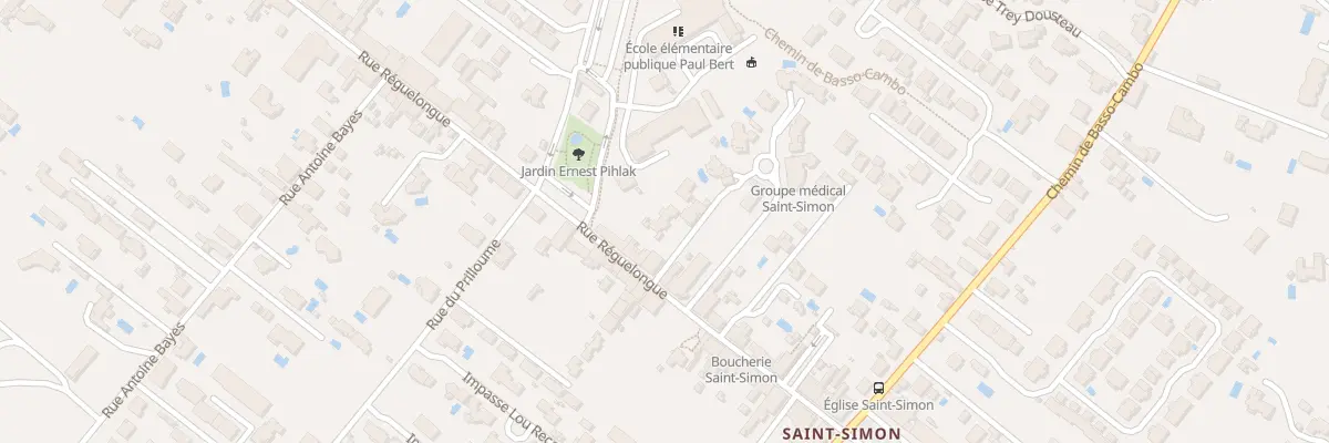 Plan du 36 Rue Reguelongue à Toulouse