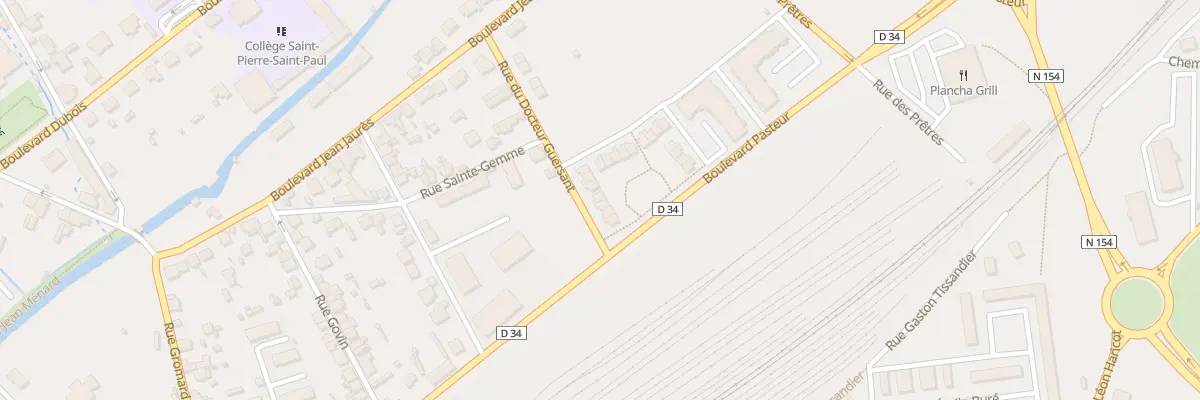 Plan du 17 Rue du Docteur Guersant à Dreux