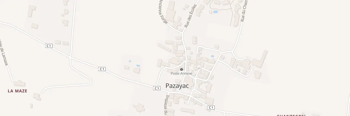 Plan du 204 Le Bourg Ouest à Pazayac