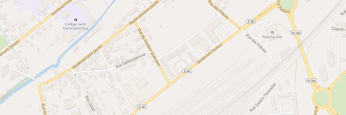 Plan du 6 Rue du Cdt Moulin à Dreux