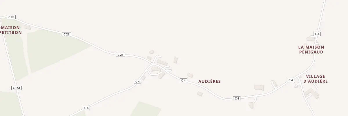 Plan du 5223 Audiere à Heugnes