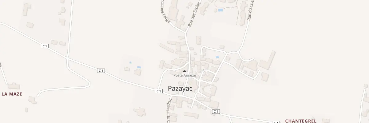 Plan du 87 Rue des Ecoles à Pazayac