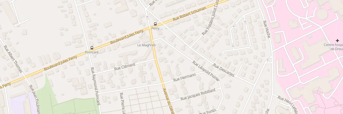 Plan du 6 Rue Léopold Poirier à Dreux