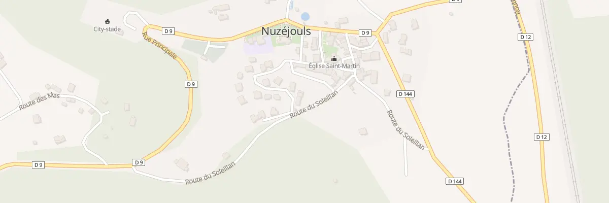 Plan du 5154F Le Bourg à Nuzéjouls