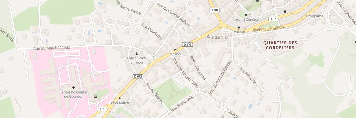 Plan du 3 Rue Jean Joseph Cales à Gourdon