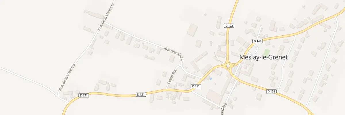 Plan du 9001 Rue des Alleux à Meslay-le-Grenet