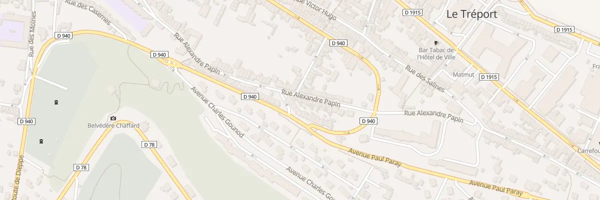 Plan du 33 Rue Alexandre Papin au Tréport