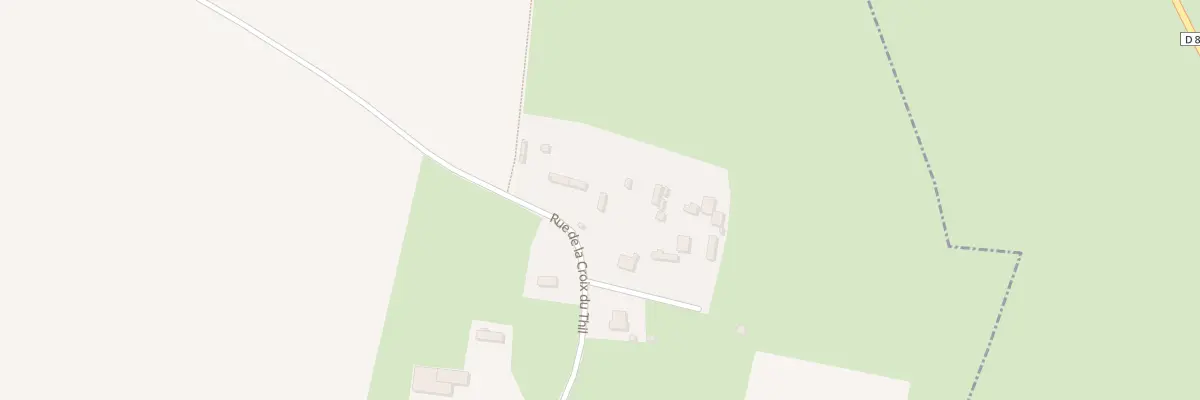 Plan du 1857 Rue de la Croix du Thil à Boissay