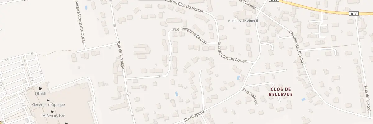 Plan du 11 Rue Crete de Gapoux à Vineuil