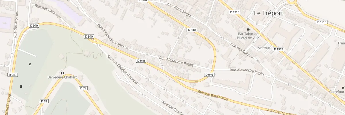 Plan du 28 Rue Alexandre Papin au Tréport