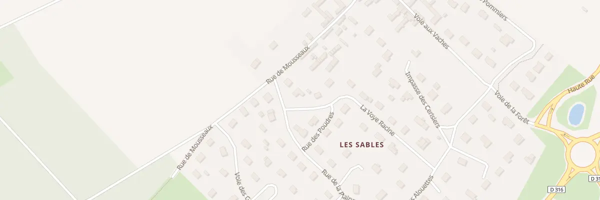 Plan du 3 La Voye Racine à Bouafles
