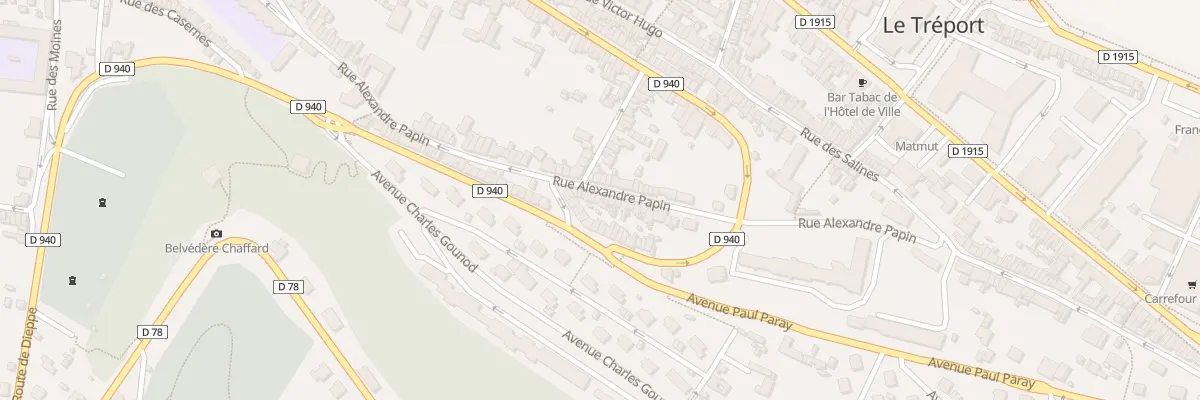 Plan du 29 Rue Alexandre Papin au Tréport