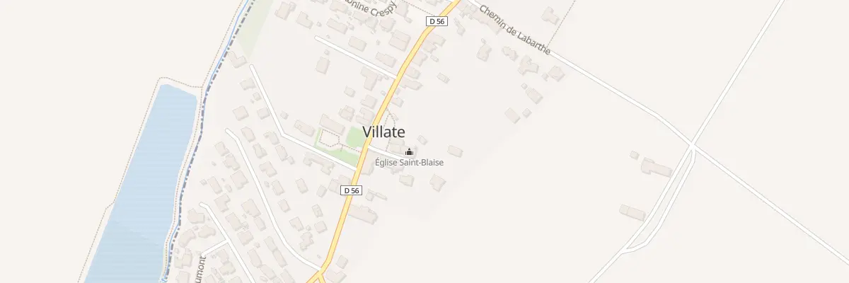 Plan du 14 Imp de l’Eglise à Villate